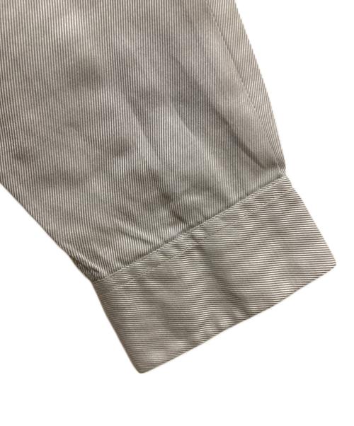 HERMES（エルメス）HERMES (エルメス) シェルボタン コットン比翼シャツ グレー サイズ:38の古着・服飾アイテム
