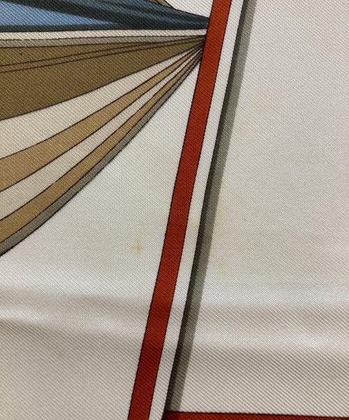 GUCCI（グッチ）GUCCI (グッチ) セーリングモチーフシルクスカーフ ネイビー サイズ:下記参照の古着・服飾アイテム