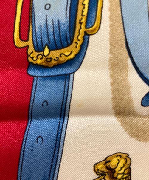 HERMES（エルメス）HERMES (エルメス) カレ90 シルクスカーフ レッド サイズ:下記参照の古着・服飾アイテム