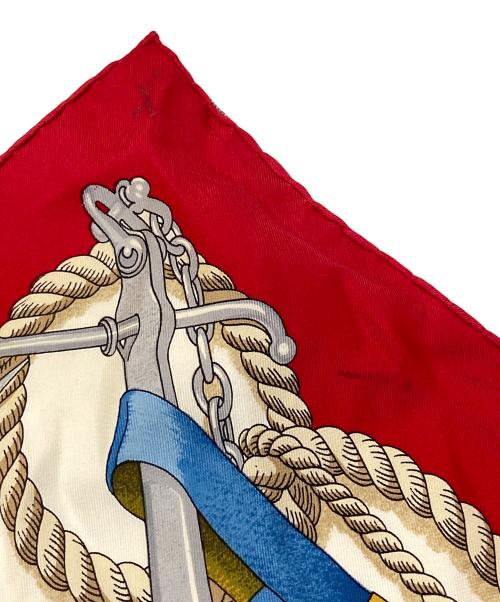 HERMES（エルメス）HERMES (エルメス) カレ90 シルクスカーフ レッド サイズ:下記参照の古着・服飾アイテム