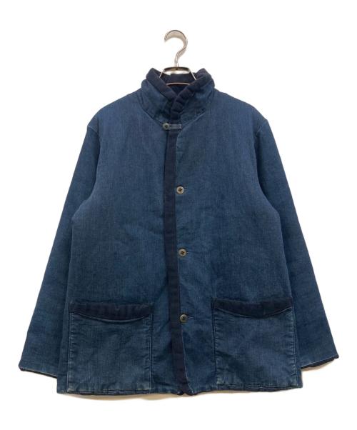 45R（フォーティファイブ・アール）45R (フォーティファイブ・アール) 中綿フリースインディゴ染めジャケット ネイビー サイズ:Ｆの古着・服飾アイテム