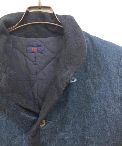 45R（フォーティファイブ・アール）45R (フォーティファイブ・アール) 中綿フリースインディゴ染めジャケット ネイビー サイズ:Ｆの古着・服飾アイテム