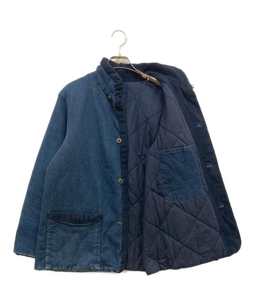 45R（フォーティファイブ・アール）45R (フォーティファイブ・アール) 中綿フリースインディゴ染めジャケット ネイビー サイズ:Ｆの古着・服飾アイテム
