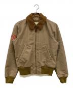 Denim & Supply Ralph Laurenデニム＆サプライ ラルフローレン）の古着「ボアカラーフライトジャケット」｜ベージュ