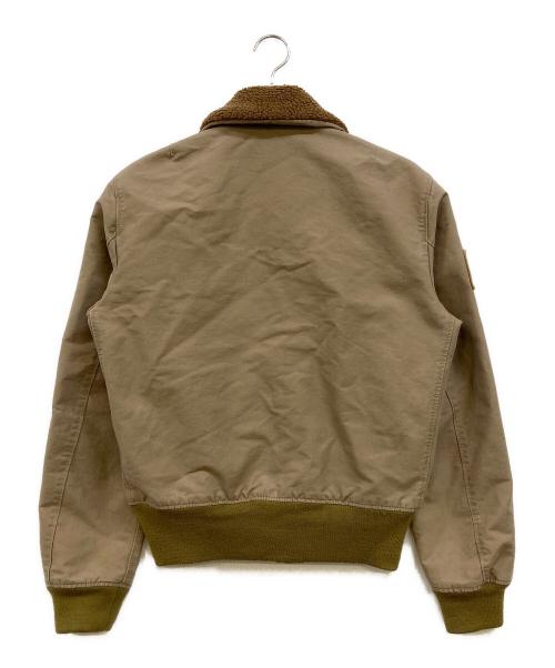 Denim & Supply Ralph Lauren（デニム＆サプライ ラルフローレン）Denim & Supply Ralph Lauren (デニム＆サプライ ラルフローレン) ボアカラーフライトジャケット ベージュ サイズ:Sの古着・服飾アイテム