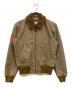 Denim & Supply Ralph Lauren（デニム＆サプライ ラルフローレン）の古着「ボアカラーフライトジャケット」｜ベージュ