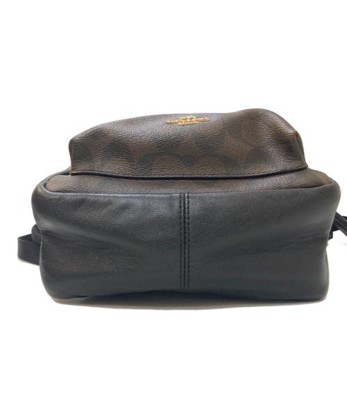 COACH（コーチ）COACH (コーチ) シグネチャー ミニリュック ブラウンの古着・服飾アイテム