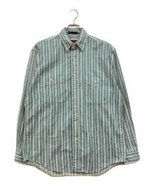 Eddie Bauer（エディーバウアー）の古着「ストライプシャツ」｜グリーン