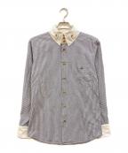 Vivienne Westwood manヴィヴィアン ウェストウッド マン）の古着「ストライプクレリックシャツ」｜グレー
