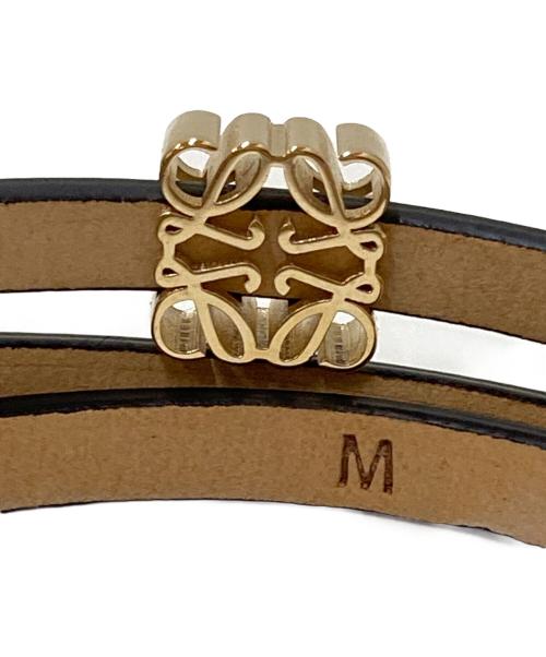 LOEWE（ロエベ）LOEWE (ロエベ) アナグラムツイストバングル ホワイト サイズ:Mの古着・服飾アイテム