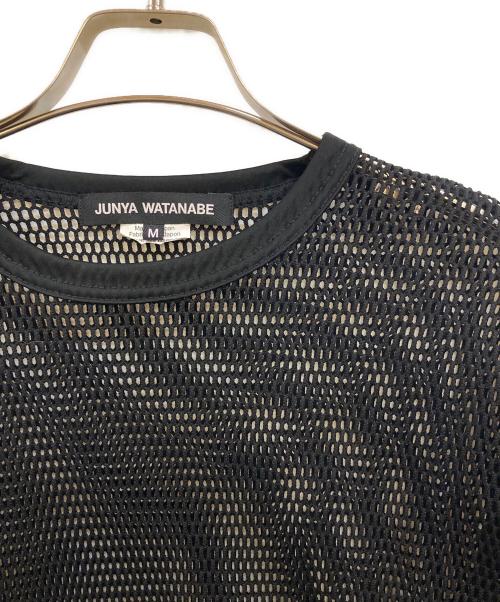 JUNYA WATANABE COMME des GARCONS（(ジュンヤワタナベ コムデギャルソン）JUNYA WATANABE COMME des GARCONS (ジュンヤワタナベ コムデギャルソン) MESH LONG T-SHIRT ブラック サイズ:Ｍの古着・服飾アイテム