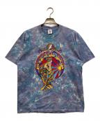 DELTAデルタ）の古着「90’s プリントTシャツ」｜パープル×ブルー