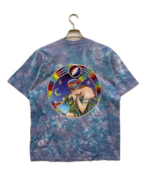 DELTA（デルタ）DELTA (デルタ) 90’s プリントTシャツ パープル×ブルー サイズ:Ｌの古着・服飾アイテム
