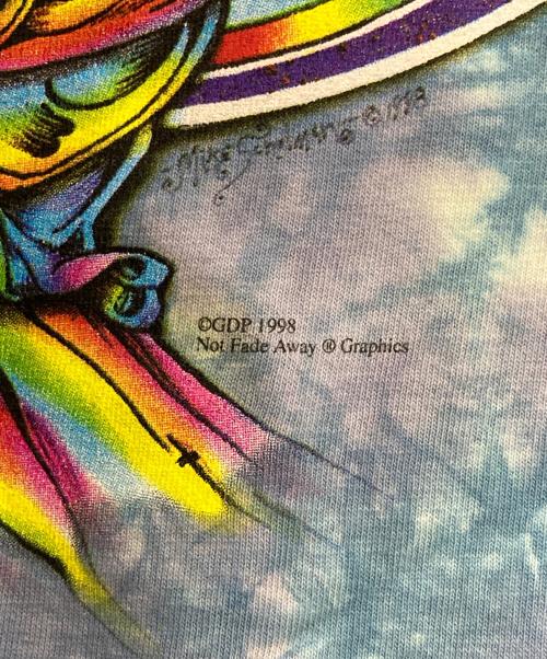 DELTA（デルタ）DELTA (デルタ) 90’s プリントTシャツ パープル×ブルー サイズ:Ｌの古着・服飾アイテム