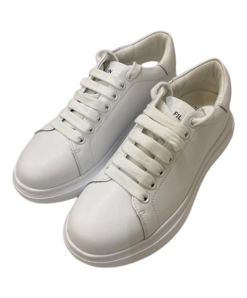 FILLIN TOKYO（フィルイン）FILLIN TOKYO (フィルイン) 厚底レザースニーカー ホワイト サイズ:26㎝の古着・服飾アイテム