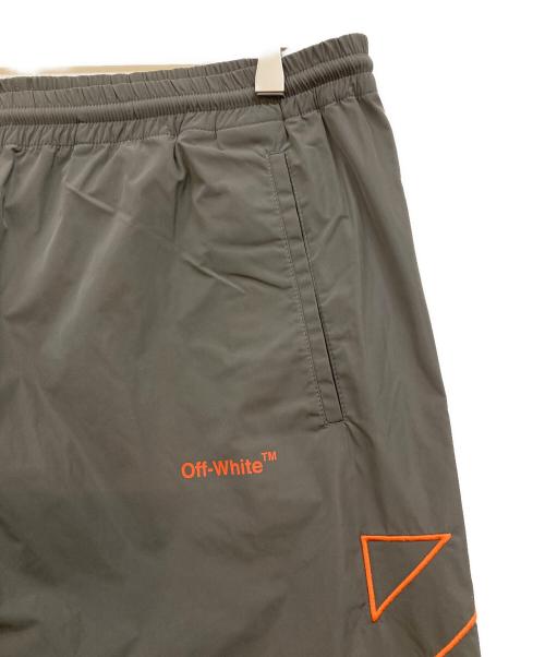 OFFWHITE（オフホワイト）OFFWHITE (オフホワイト) Diag Outline Trackpant グレー×オレンジ サイズ:XXL 未使用品の古着・服飾アイテム