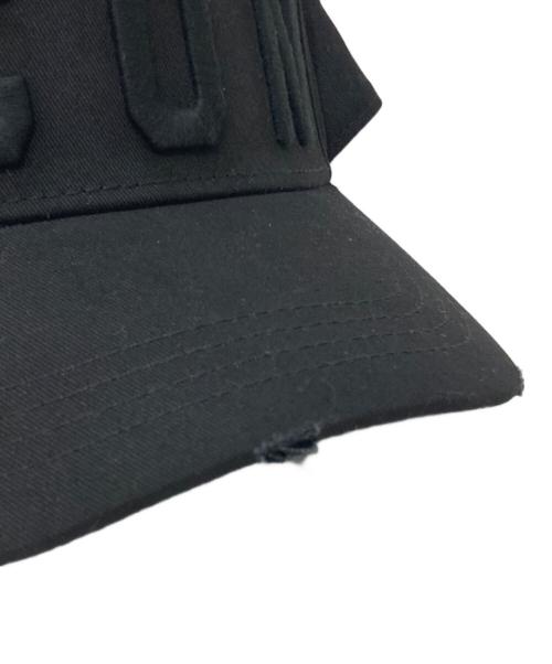 DSQUARED2（ディースクエアード）DSQUARED2 (ディースクエアード) ICONロゴベースボールキャップ ブラックの古着・服飾アイテム