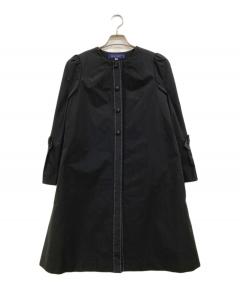 美品 M'S GRACY リボン ステンカラーコート 黒 サイズ36*JD308 中古・古着通販】M'S GRACY (エムズグレイシー) ステンカラー比翼