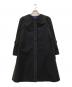 M'S GRACY（エムズグレイシー）の古着「袖リボンライナー付ノーカラーリボンコート」｜ブラック