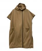 LOVELESSラブレス）の古着「フーディーパイピングジレ」｜ベージュ