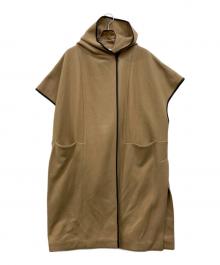 LOVELESS（ラブレス）の古着「フーディーパイピングジレ」｜ベージュ