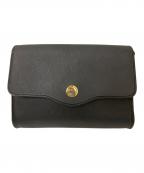 Christian Diorクリスチャン ディオール）の古着「ハニカム レザーショルダーバッグ」｜ブラック