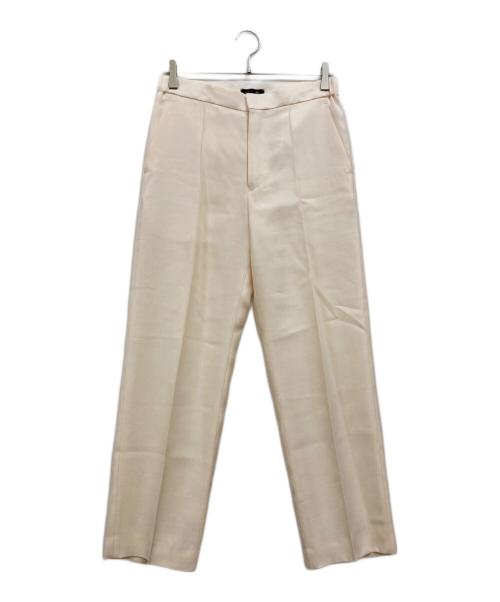 DRAWER（ドゥロワー）DRAWER (ドゥロワー) ウールシルクパンツ ピンク サイズ:40の古着・服飾アイテム