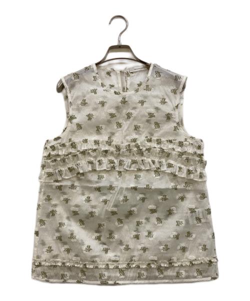 CECILIE BAHNSEN（セシリーバンセン）CECILIE BAHNSEN (セシリーバンセン) OKSANA TOP ホワイト サイズ:Fの古着・服飾アイテム