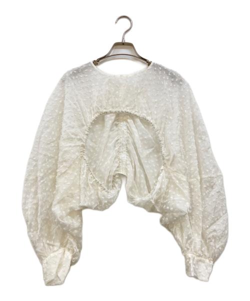 YORI（ヨリ）YORI (ヨリ) shirocon konayuki 3wayブラウス ホワイト サイズ:38の古着・服飾アイテム