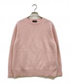 DRAWERドゥロワー）の古着「7Gカシミヤクルーネックニット」｜ピンク
