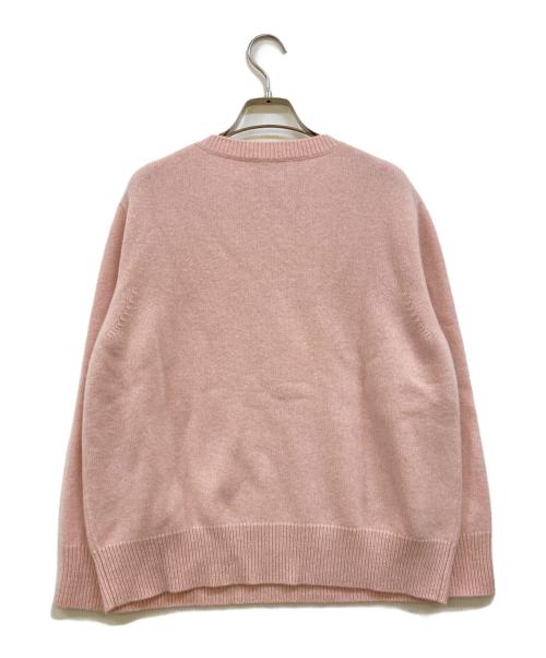 DRAWER（ドゥロワー）DRAWER (ドゥロワー) 7Gカシミヤクルーネックニット ピンク サイズ:1の古着・服飾アイテム
