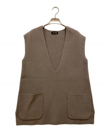 中古・古着通販】DRAWER (ドゥロワー) 9Gウールカシミヤ ミラノ編み V