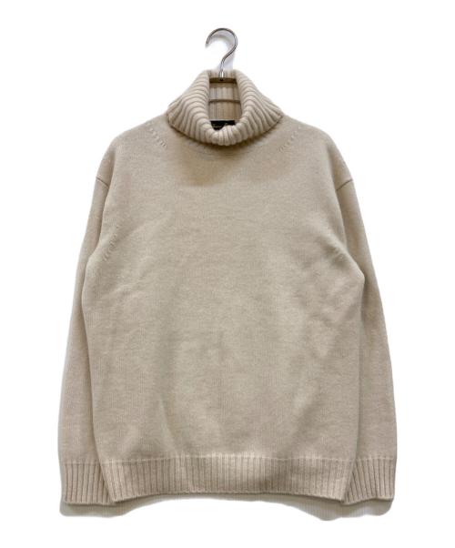 DRAWER（ドゥロワー）DRAWER (ドゥロワー) 7Gカシミヤタートルニット ベージュ サイズ:2の古着・服飾アイテム