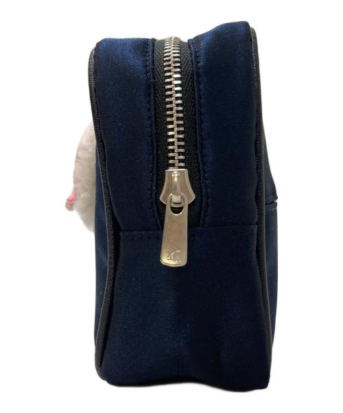 LUDLOW（ラドロー）LUDLOW (ラドロー) ブタモチーフ ナイロンポーチ ネイビーの古着・服飾アイテム