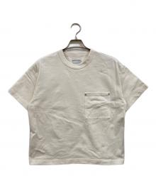 BOTTEGA VENETA（ボッテガベネタ）の古着「クルーネックリベットポケットTシャツ」｜ホワイト