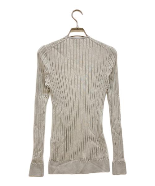 DRAWER（ドゥロワー）Drawer (ドゥロワー) 18Gカシミヤシルククルーネックニット グレー サイズ:2の古着・服飾アイテム