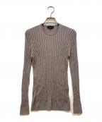 DRAWERドゥロワー）の古着「18Gカシミヤシルククルーネックニット」｜グレー