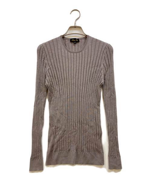 DRAWER（ドゥロワー）DRAWER (ドゥロワー) 18Gカシミヤシルククルーネックニット グレー サイズ:2の古着・服飾アイテム