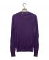 DRAWER (ドゥロワー) 18G カシミヤシルクリブクルーネックニット パープル サイズ:2：15000円