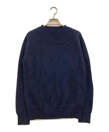 中古・古着通販】DRAWER (ドゥロワー) 9Gウールカシミヤアゼ編みニット
