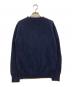 DRAWER（ドゥロワー）の古着「9Gウールカシミヤアゼ編みニット」｜ネイビー