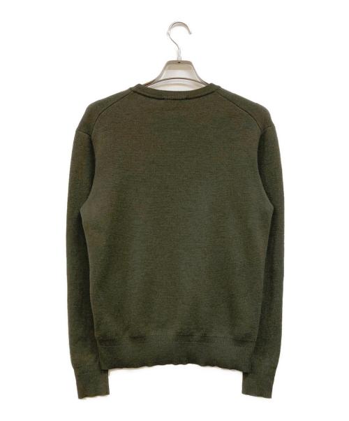 Zanone（ザノーネ）Zanone (ザノーネ) 12G ハイゲージ ミラノリブ クルーネック セーター グリーン サイズ:36の古着・服飾アイテム