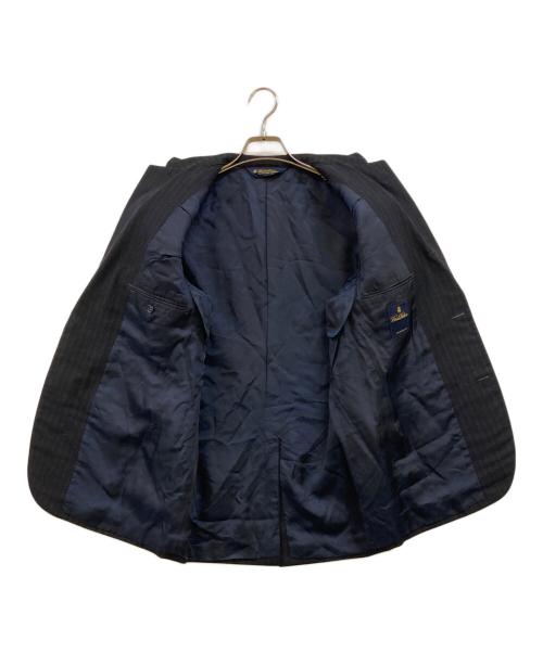 BROOKS BROTHERS（ブルックスブラザーズ）BROOKS BROTHERS (ブルックスブラザーズ) ストライプ セットアップスーツ ネイビー サイズ:37SHT 31Wの古着・服飾アイテム