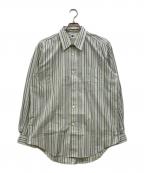 MIYAKE DESIGN STUDIOミヤケ デザイン スタジオ）の古着「ストライプシャツ」｜グリーン