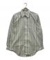 MIYAKE DESIGN STUDIO（ミヤケ デザイン スタジオ）の古着「ストライプシャツ」｜グリーン