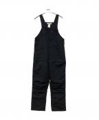 AXESQUIN ELEMENTSアクシーズクイン エレメンツ）の古着「タッサーナイロンのオーバーオール」｜ブラック