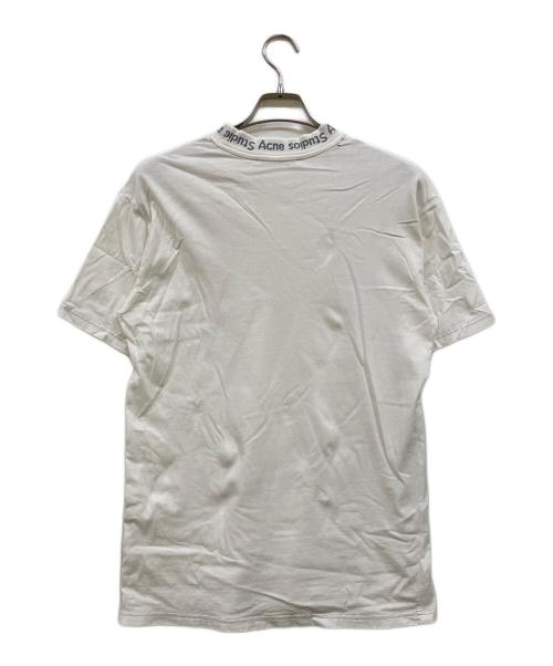 Acne studios（アクネ ストゥディオズ）ACNE STUDIOS (アクネ ストゥディオズ) GOJINA DYED ロゴトリムTシャツ ホワイト サイズ:XSの古着・服飾アイテム
