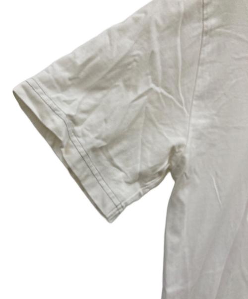 Acne studios（アクネ ストゥディオズ）ACNE STUDIOS (アクネ ストゥディオズ) GOJINA DYED ロゴトリムTシャツ ホワイト サイズ:XSの古着・服飾アイテム