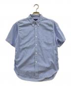 COMME des GARCONS HOMMEコムデギャルソン オム）の古着「ショートスリーブチェックシャツ」｜ブルー