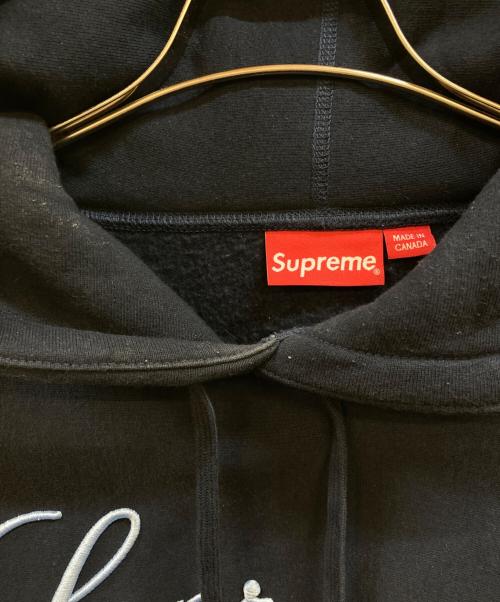 SUPREME（シュプリーム）SUPREME (シュプリーム) Raised Script Hooded Sweatshirt ネイビー サイズ:Lの古着・服飾アイテム